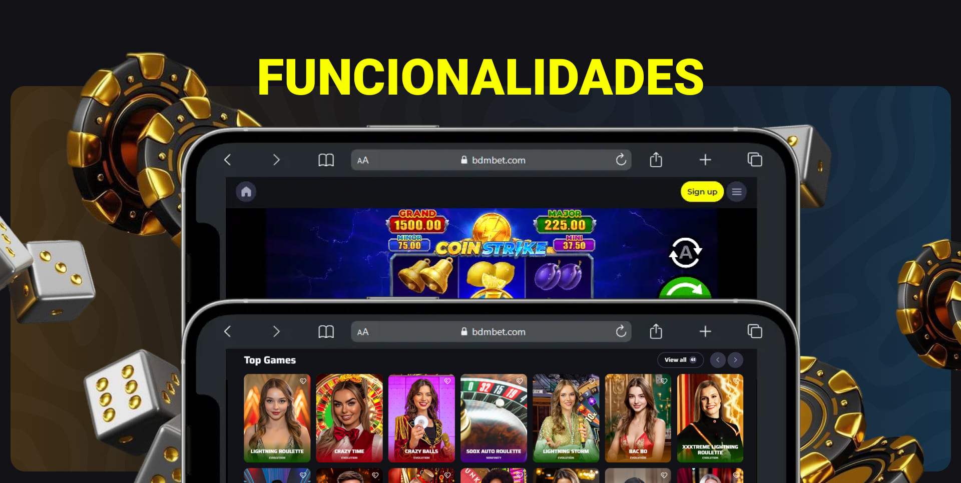 Aplicación móvil de BDMbet Casino España: principales funciones y características de la interfaz interna de la plataforma y mucho más