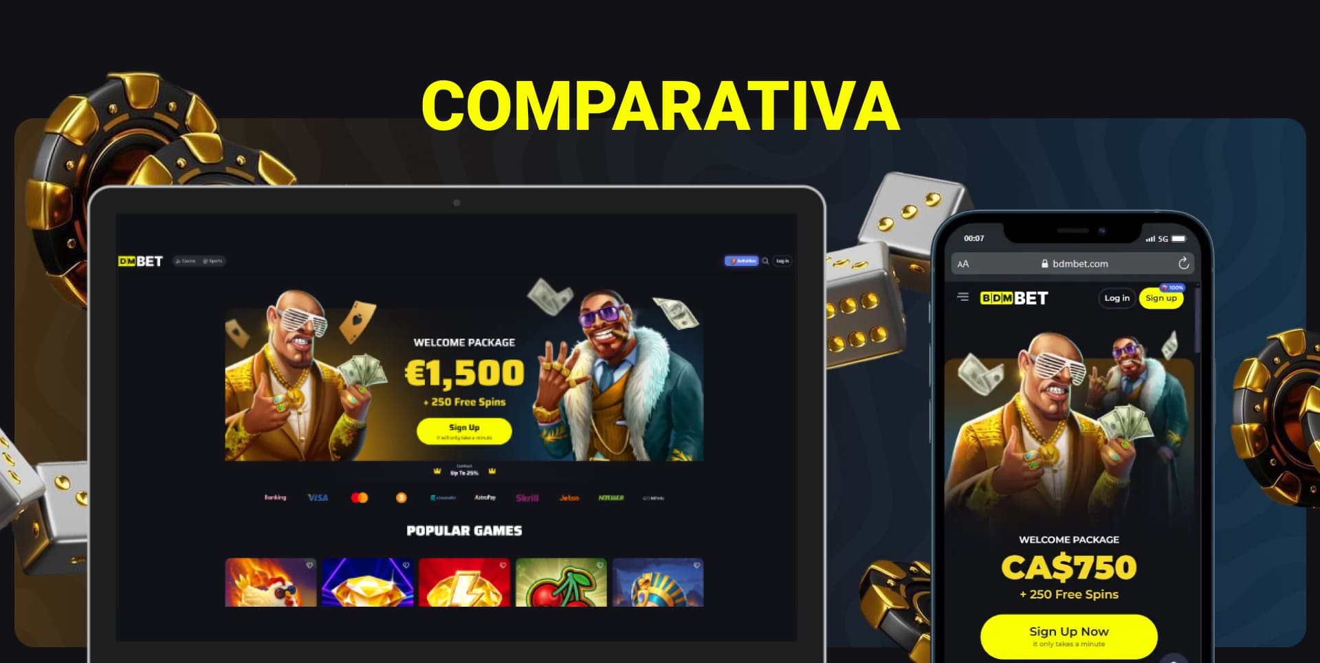 Comparación de la aplicación móvil de BDMbet Casino España: uso de la plataforma de la aplicación móvil o la versión de escritorio