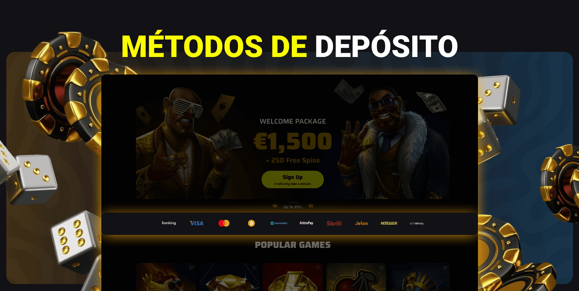 BDMbet Casino España ofrece una variedad de soluciones de depósito para los jugadores